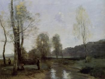 Jean-Baptiste-Camille Corot : Canal in Picardi